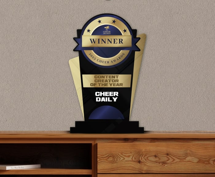 Cheer Awards 2025 12" Trophy image